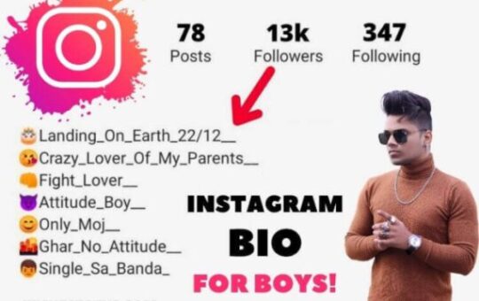 Instagram Bio For Boys